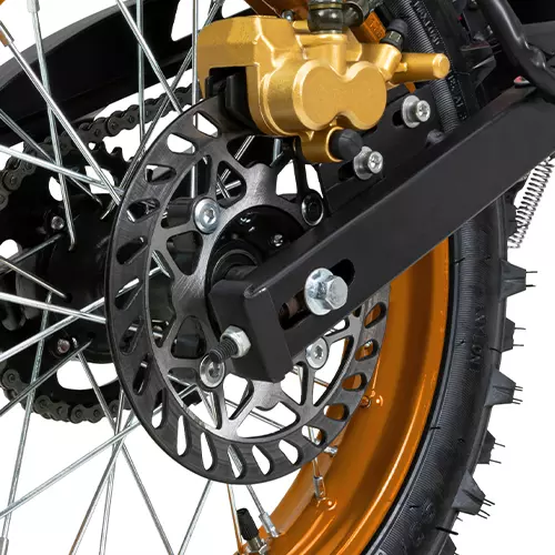 Vergrößerter Reifen des Jugend-Crossbikes JC125 von Actionbikes