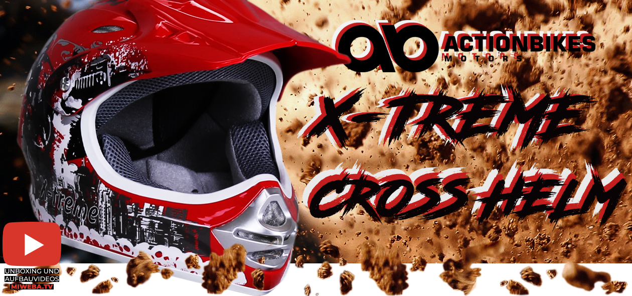 Actionbikes Motors X-treme Kinder Cross Helm X-treme Kinder Cross Helm