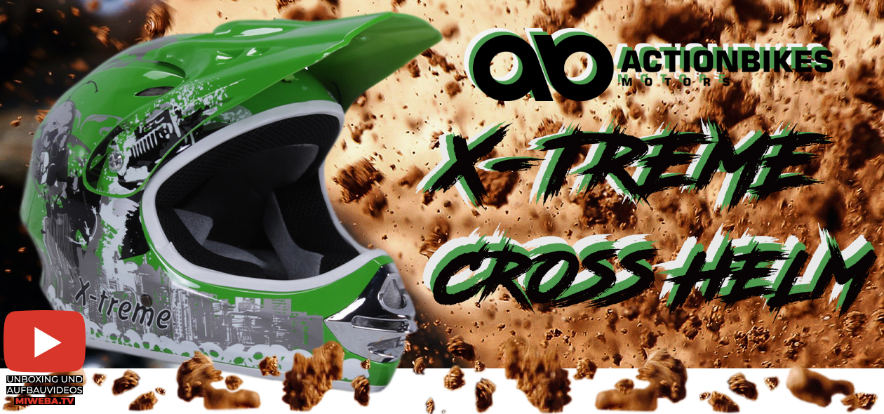 Actionbikes Motors X-treme Kinder Cross Helm X-treme Kinder Cross Helm