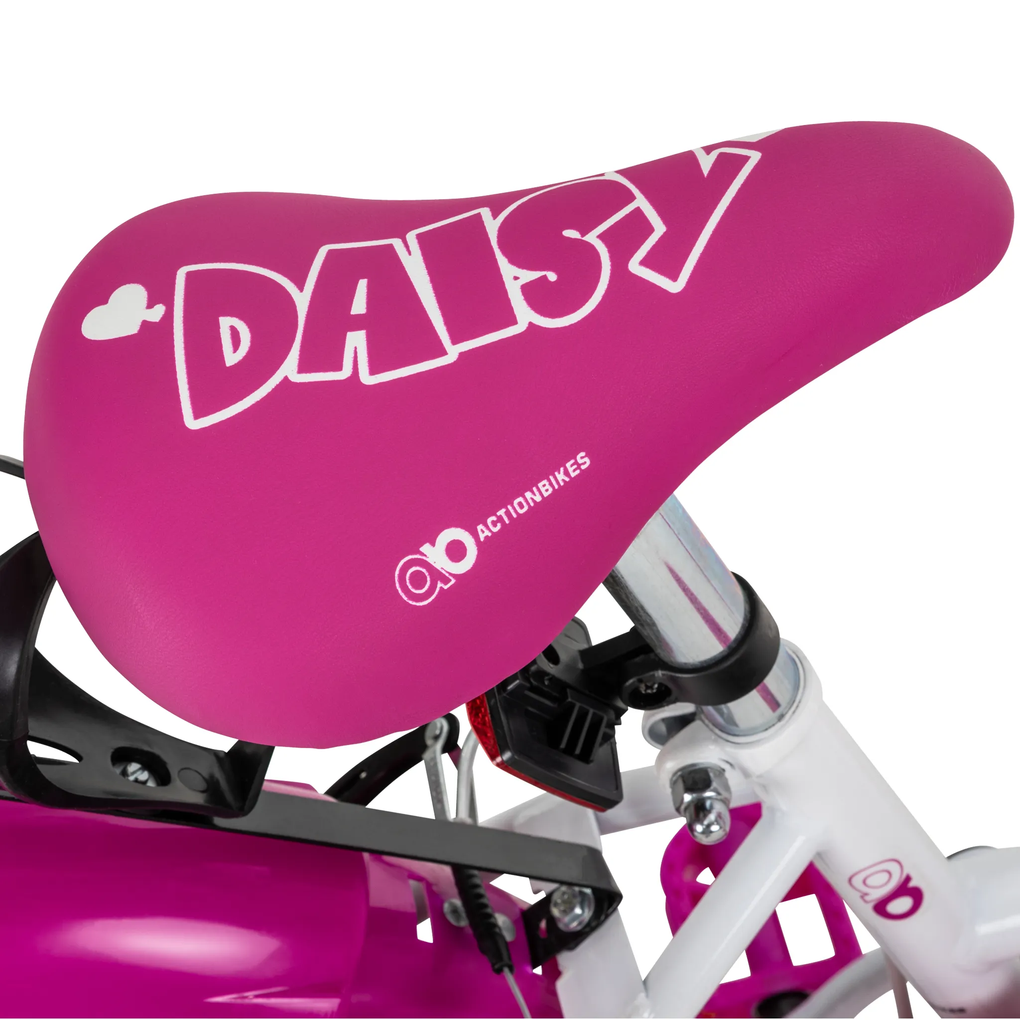 Höhenverstellbarer Sitz von 56-62 cm Höhenverstellbarer Sattel in Pink