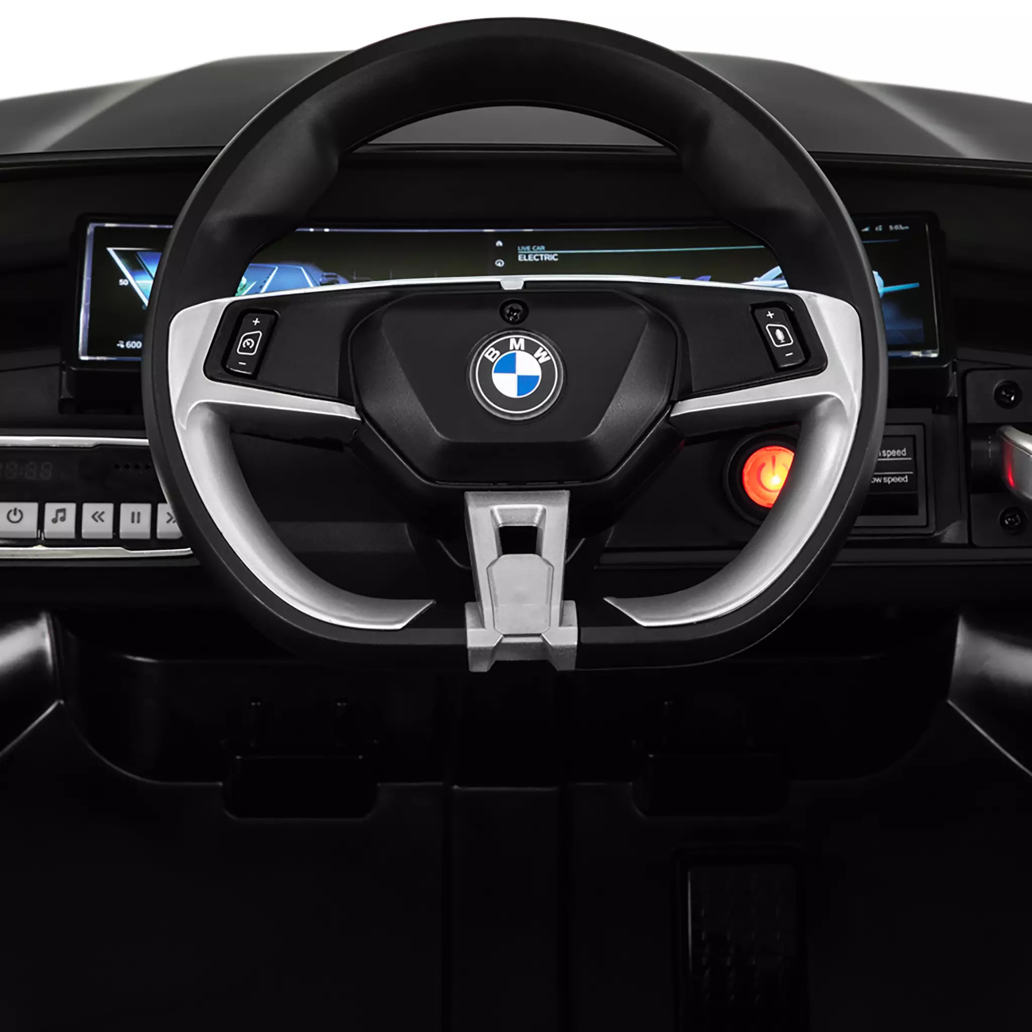 Lenkrad mit Sound für Hupe Vergrößertes Lenkrad des Kinder-Elektroautos Offroad Jeep Adventure