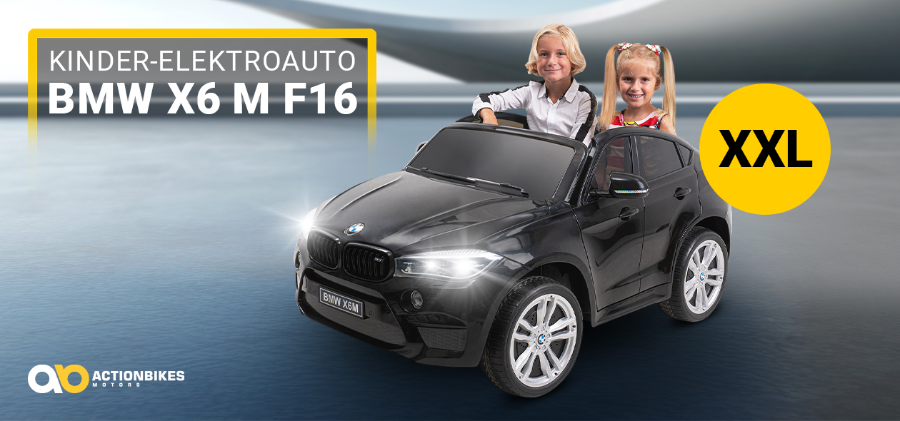 Kinder-Elektroauto BMW X6M F16 XXL: 2-Sitzer von Actionbikes