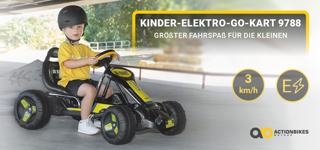 Actionbikes Motors Go-Kart Kinder Go Kart 9788 elektro - 3 km/h