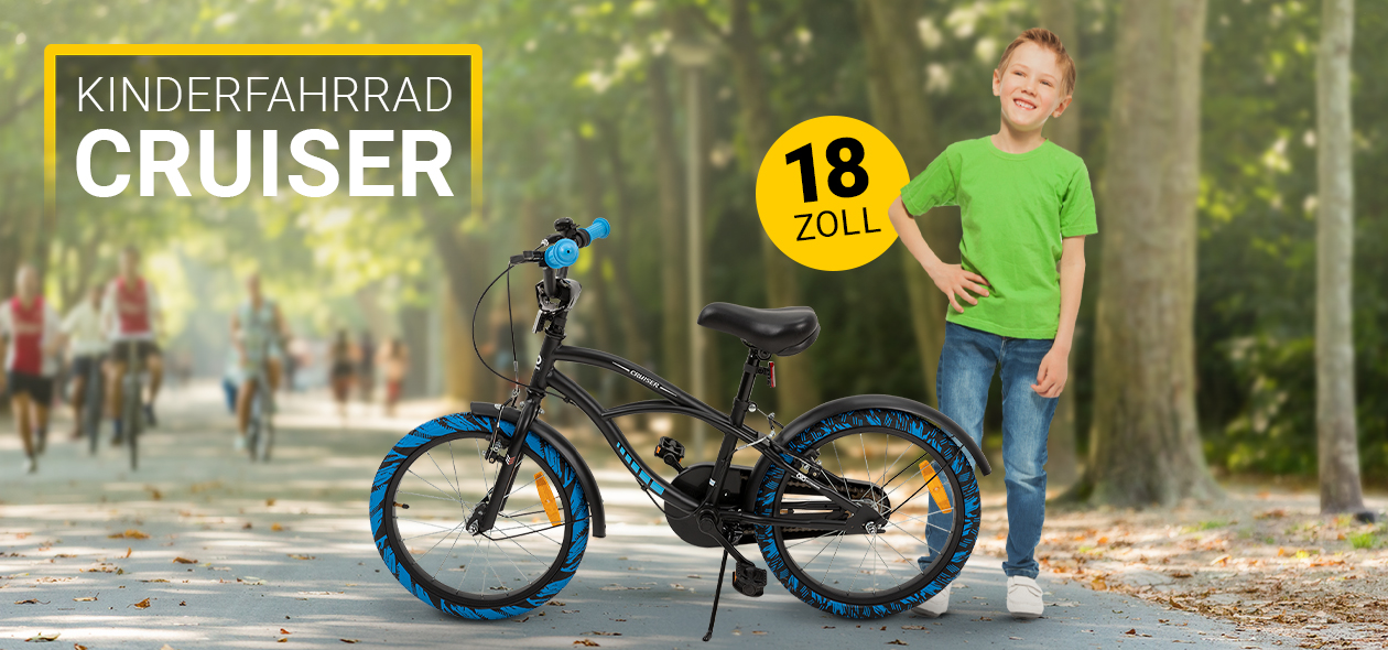 Kinderfahrrad Cruiser 18 Zoll ᐅ Actionbikes Kinderrad