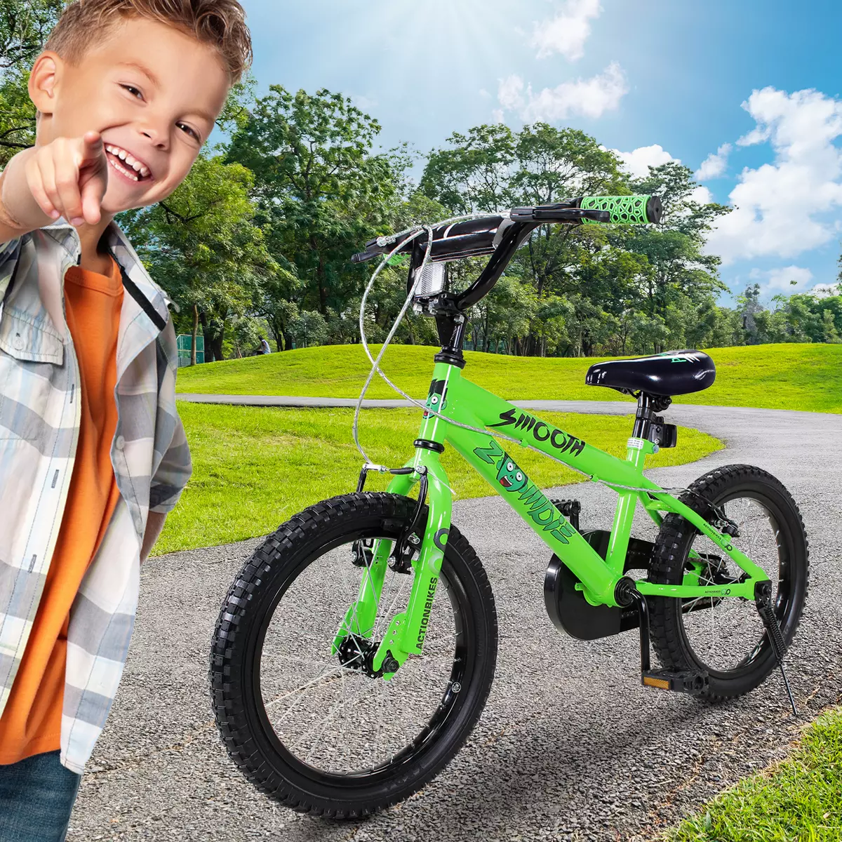 Kinderfahrrad Zombie 16 Zoll: Actionbikes Fahrrad