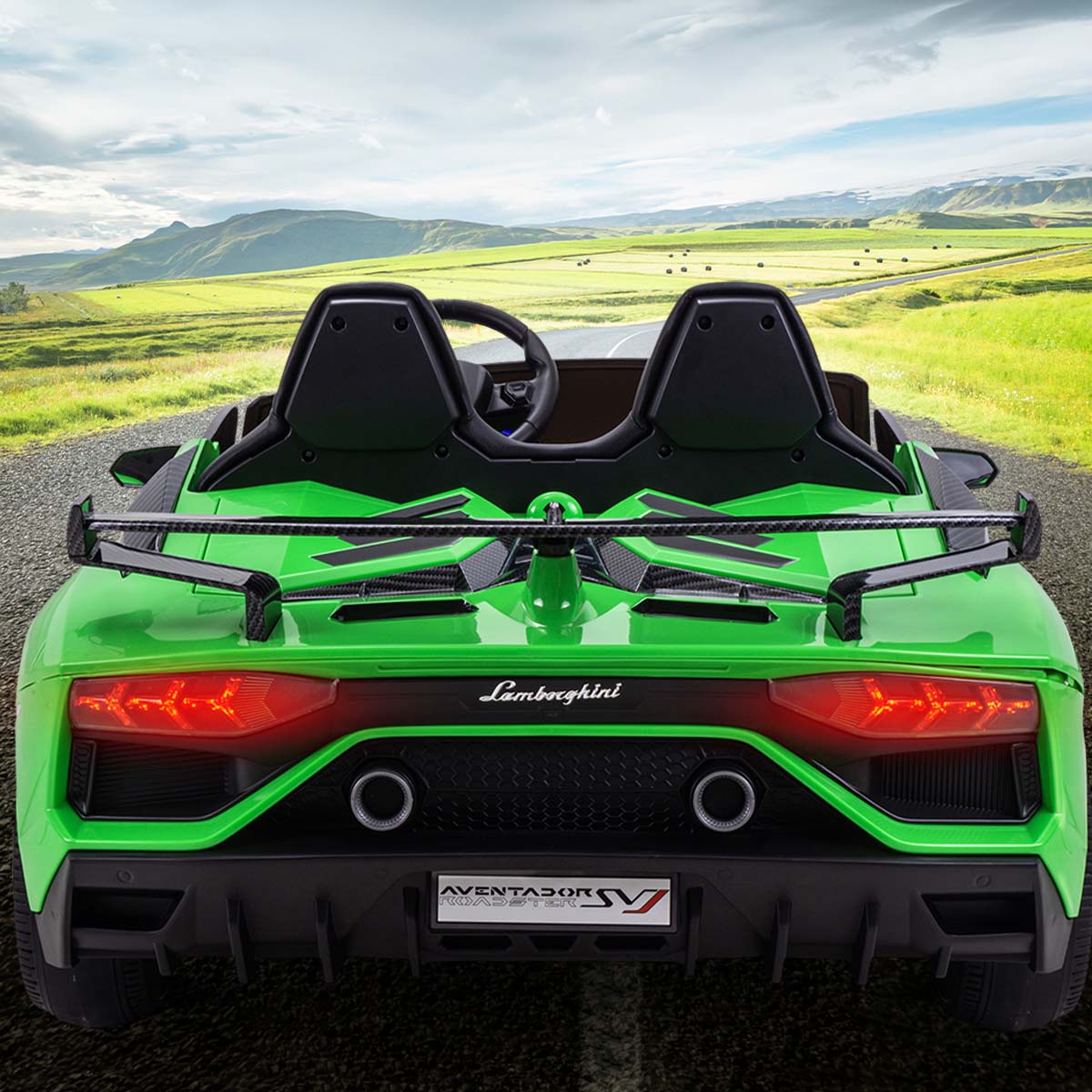 Lange Akku-Laufzeit und starke Motoren-Power Kinder-Elektroauto Lamborghini Aventador
