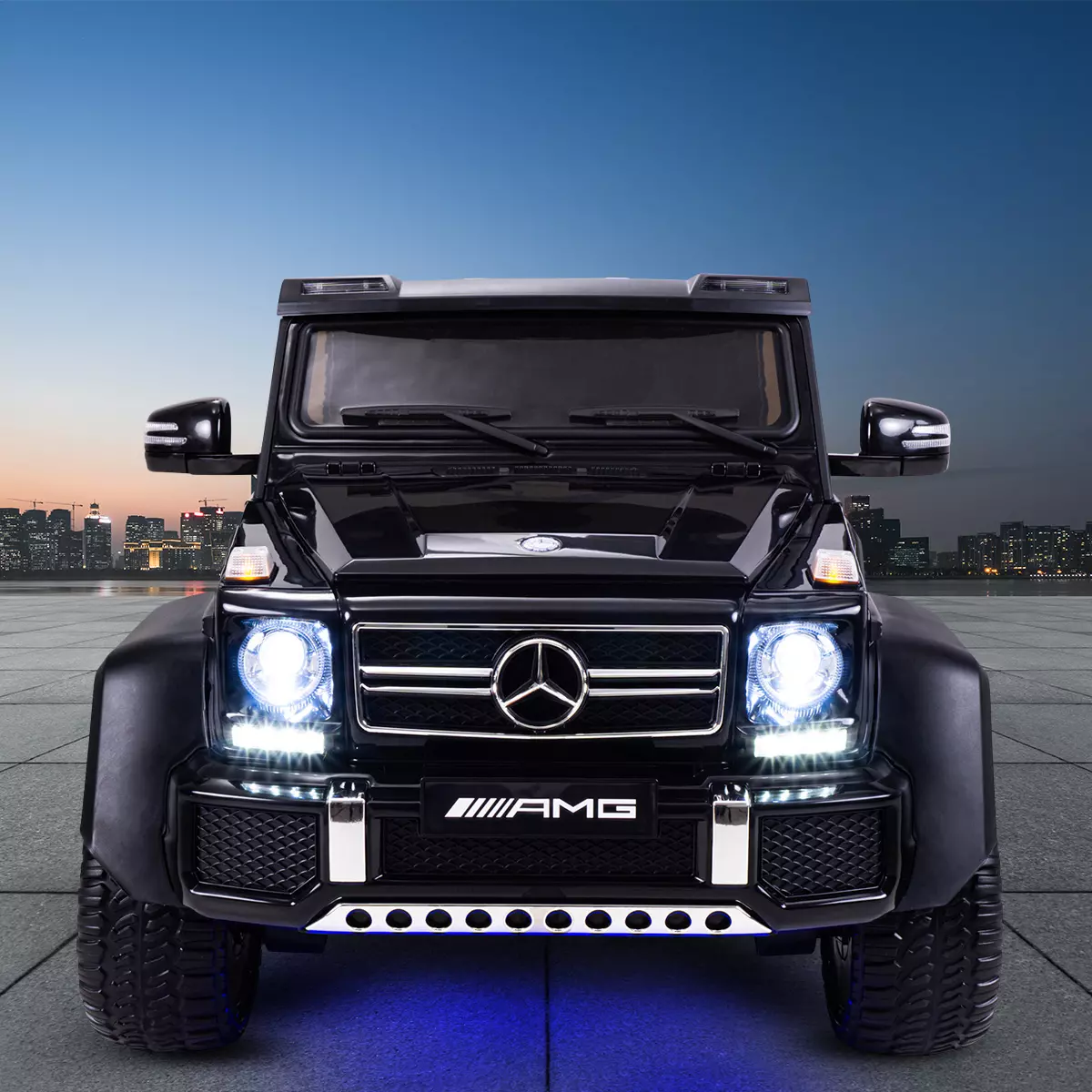 LED-Scheinwerfer, Felgenbeleuchtung Kinder-Elektroauto Mercedes Benz G63