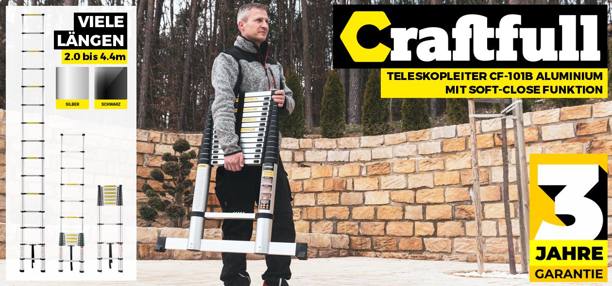 Craftfull Aluminium-Teleskopleiter 101b Craftfull Aluminium-Teleskopleiter 101b