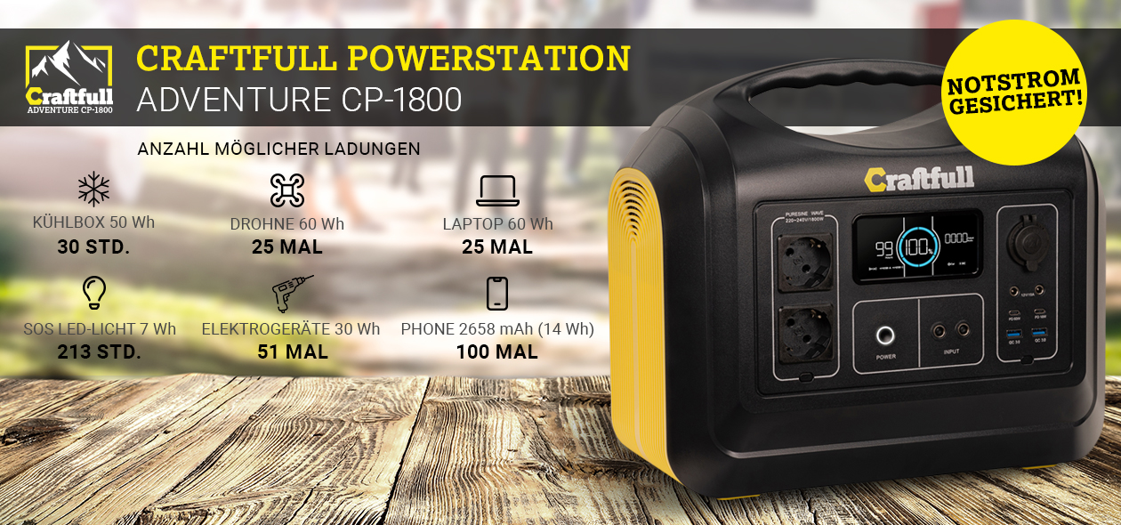 Craftfull Powerstation Adventure CP-1800