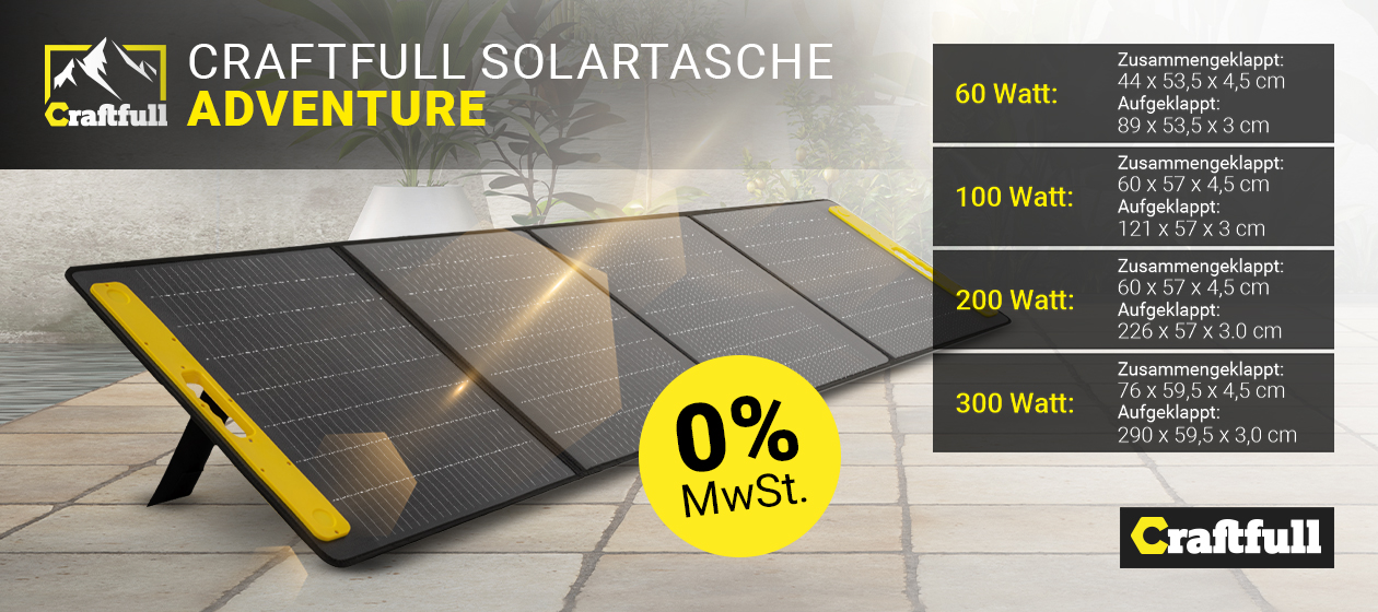 CRAFTFULL Solartasche Sunbalance Solarpanel