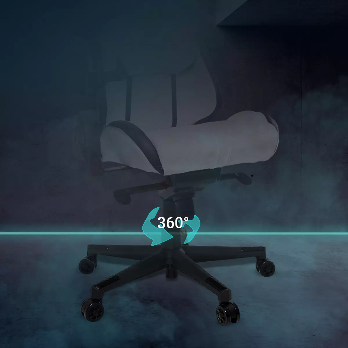 Stabiles 5-Stern-Fußkreuz Um 360 Grad drehbares 5-Stern-Fußkreuz des Elite Gaming-Stuhls Respawn