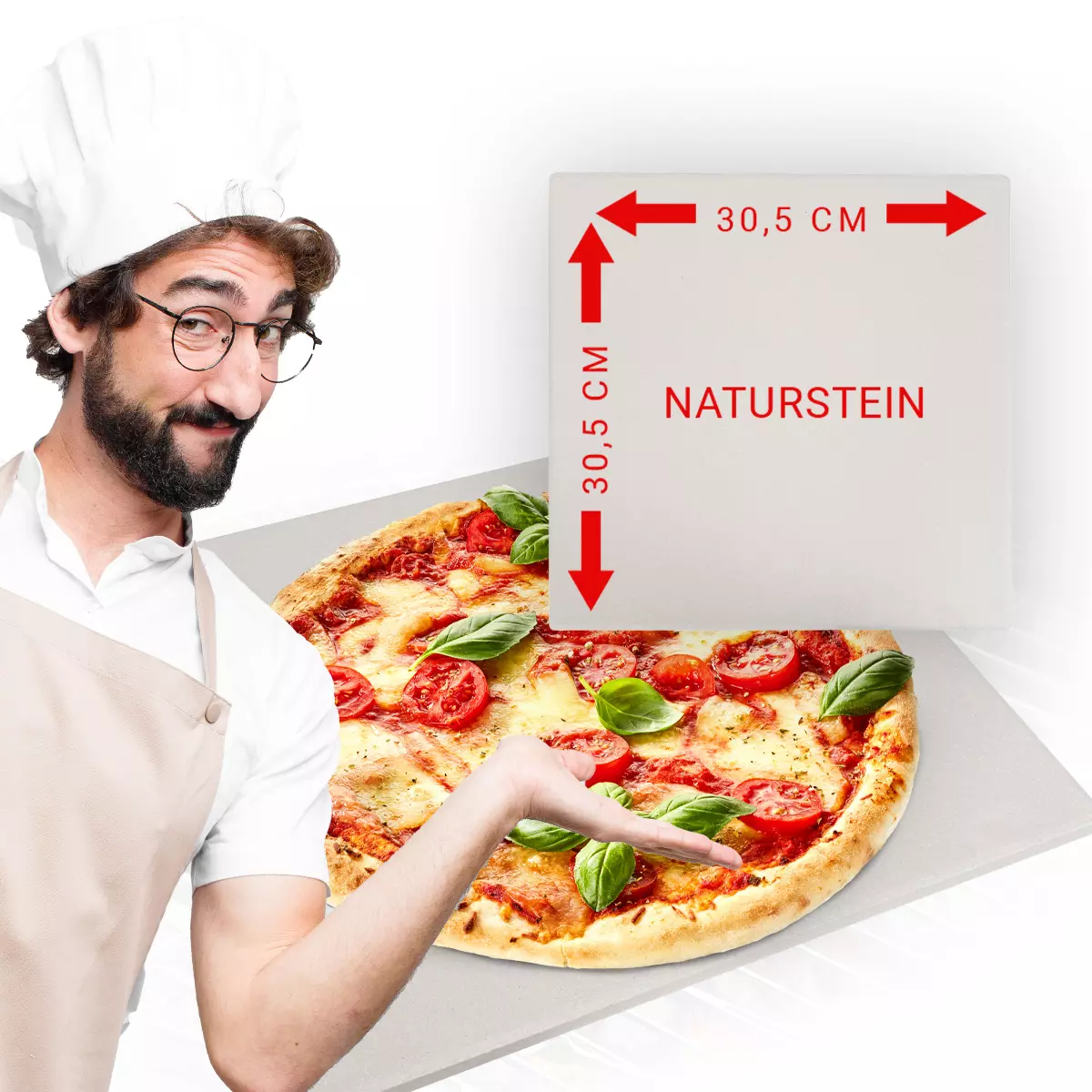 Heidenfeld Pizzaaufsatz Roma für Gasgrill & Holzkohlegrill