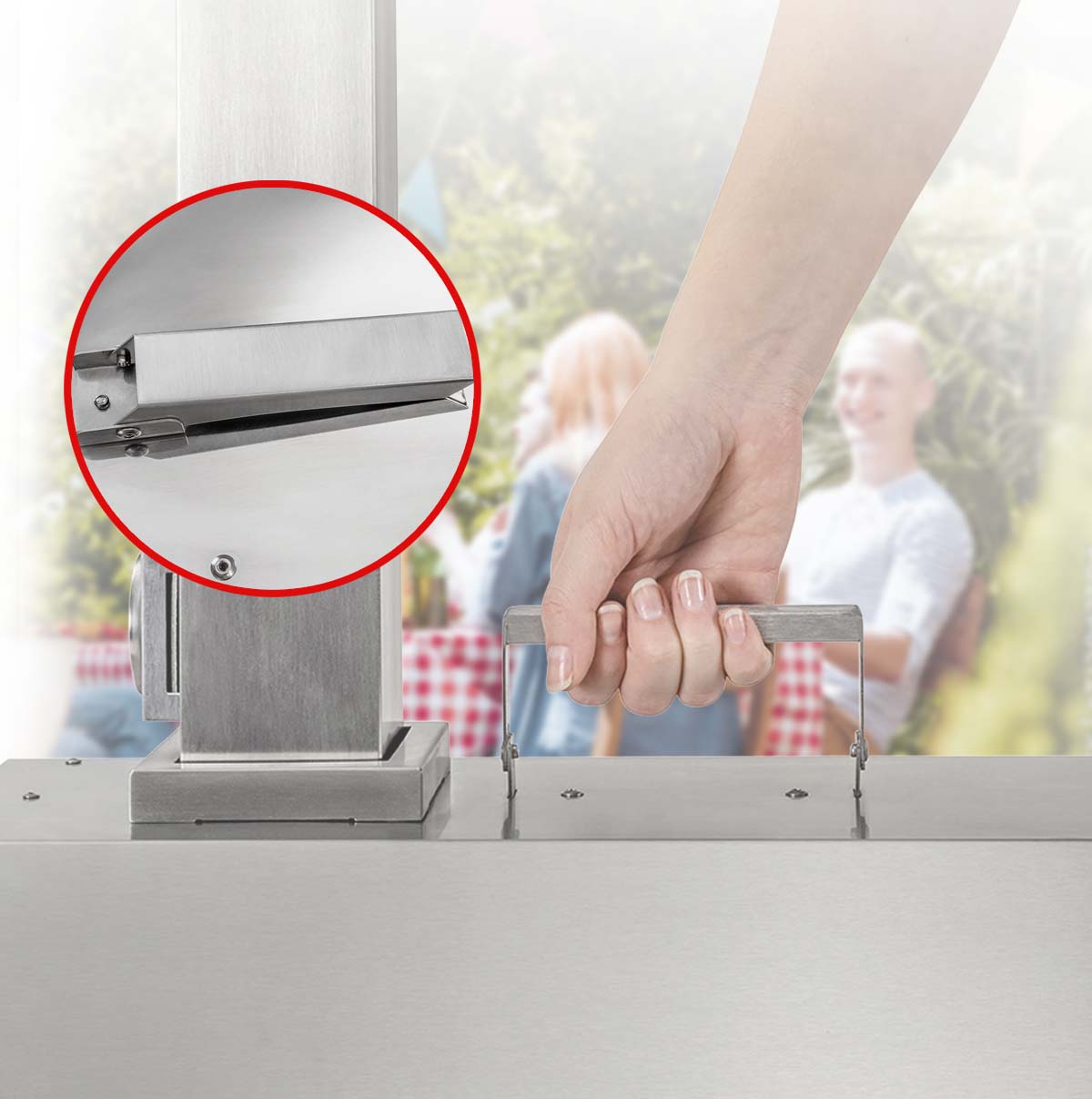 Pizzaofen Rimini für perfekten Pizza Genuss Pizzaofen Rimini mit Sichtfenster und großer Öffnung.