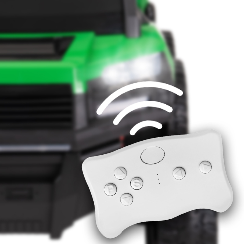 Inklusive Fernbedienung mit First-Funktion und Not-Stopp Das Actionbikes Kinder Elektroauto A730 UTV