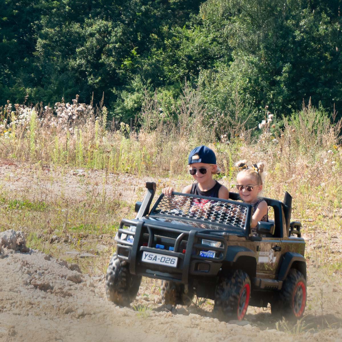 Abenteuer? Aber mit Sicherheit! Kinder Elektroauto Jeep Bigfoot