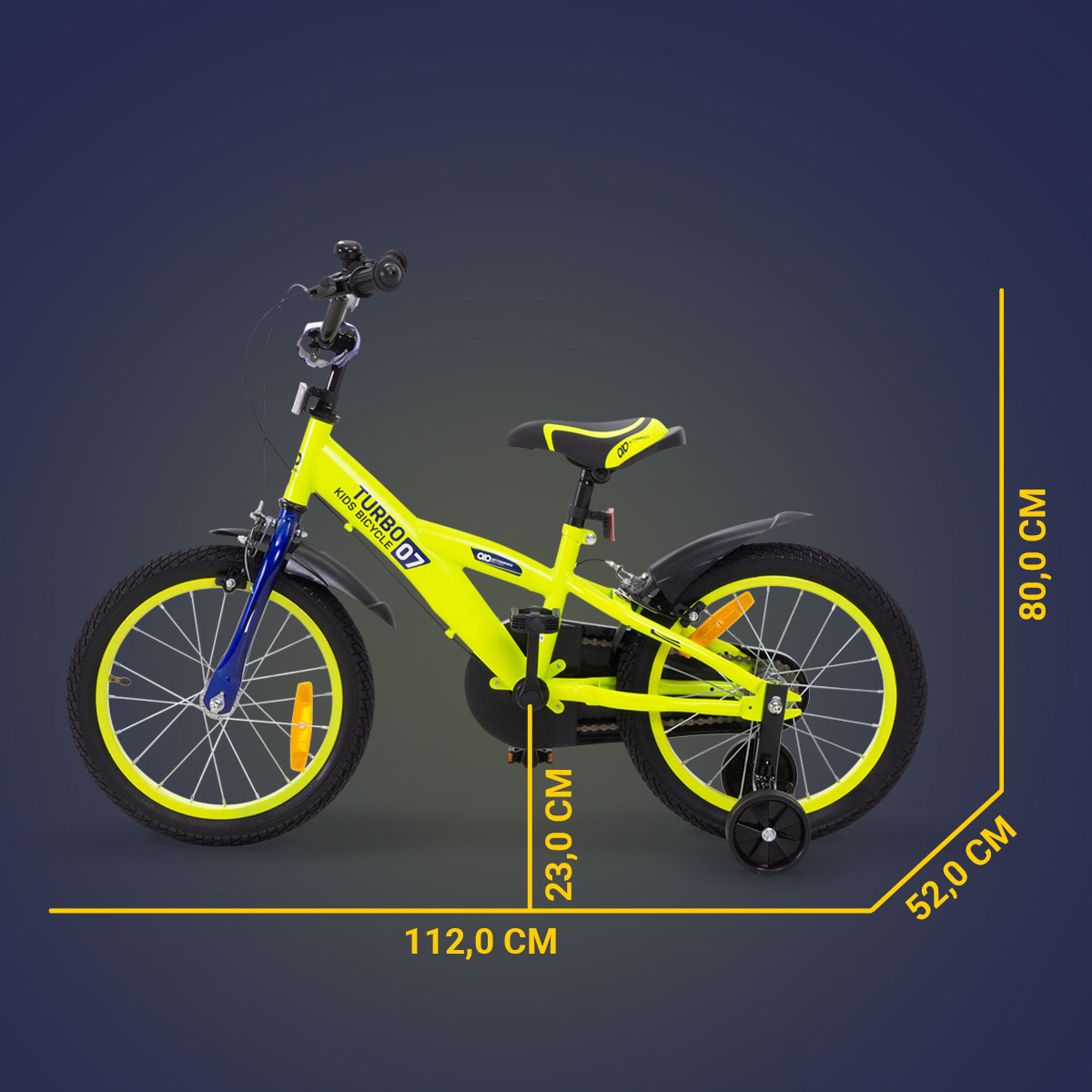 Ab 4 Jahren auf dem Kinderfahrrad durchstarten Actionbikes Kinderfahrrad Turbo 16 Zoll