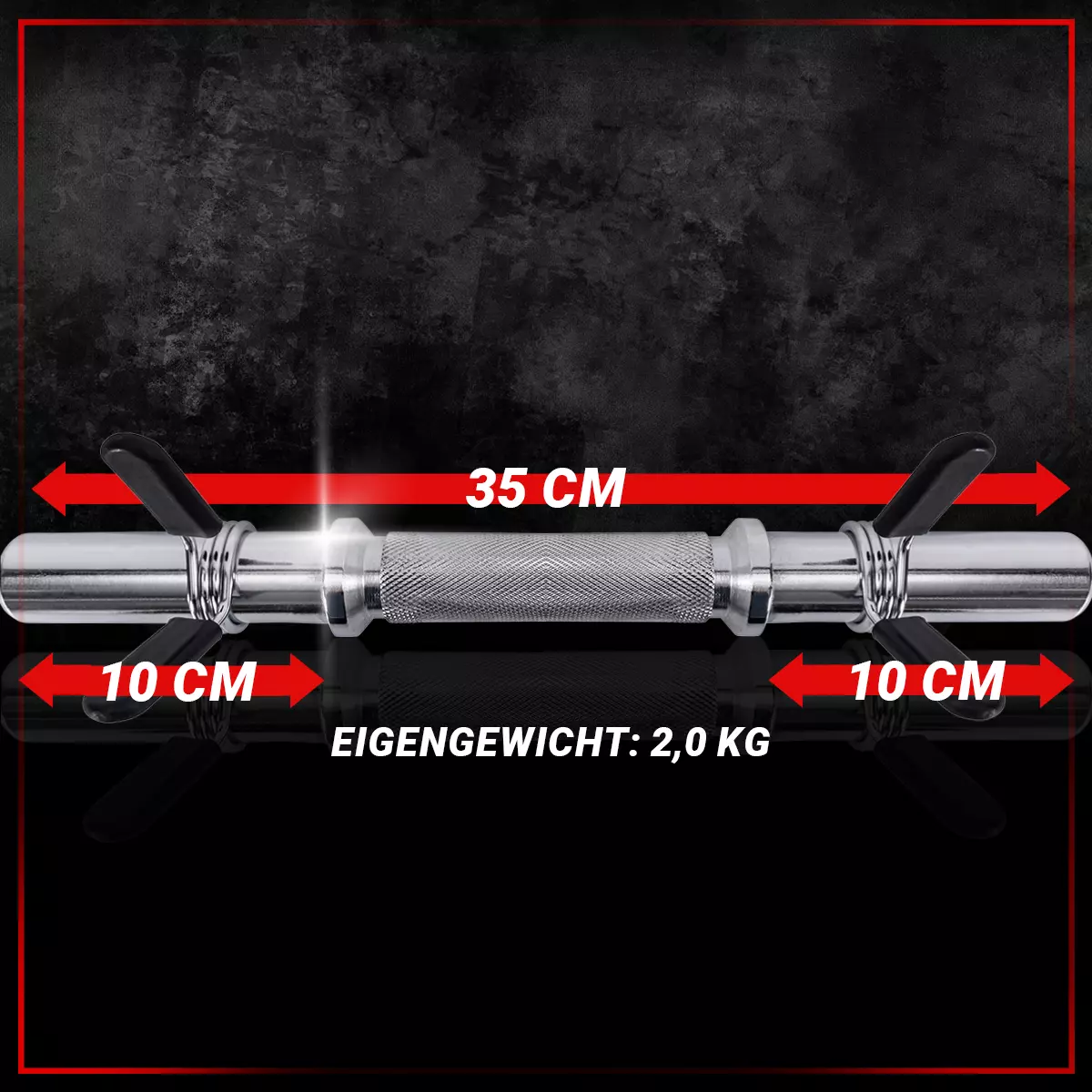 35 cm lange Hantelstange Miweba Sports Kurzhantelstange KH101