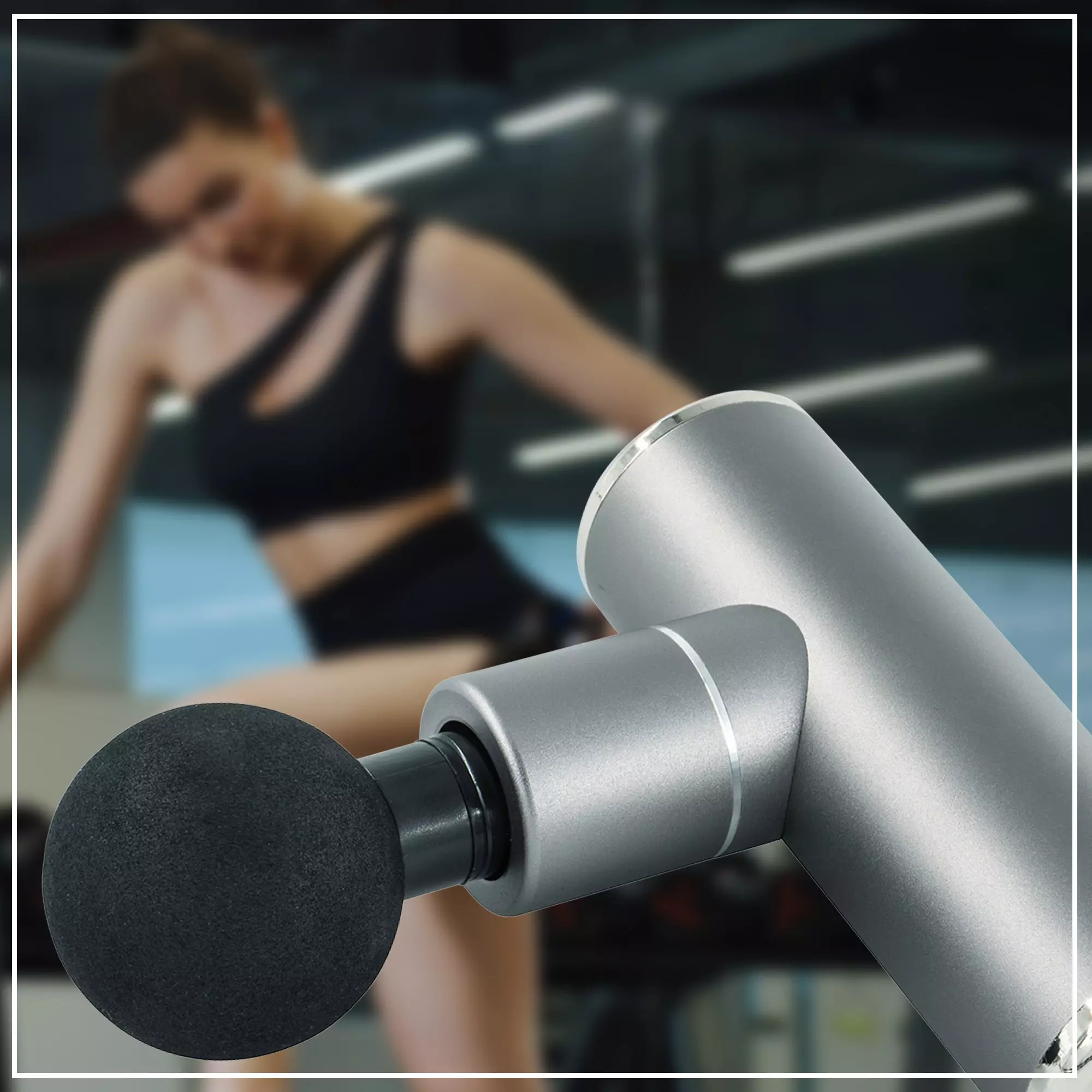 2.500-mAh-Lithium-Akku für bis zu 3 Stunden Betriebsdauer Miweba Sports Mini-Massagepistole MM10