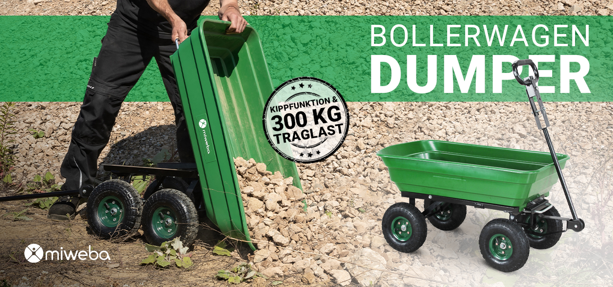 Miweba Bollerwagen Transportwagen Dumper: