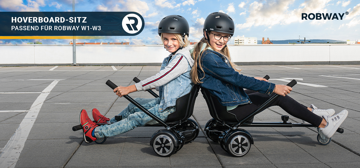 Robway Hoverboard-Sitz: Hoverkart für Kinder & Erwachsene